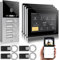 GVS - IP Video Türsprechanlage 4 Familienhaus mit Türöffner (RFID), HD Kamera, 4X 7 Zoll Monitor & App - Smarte Video Türklingel mit Kamera & Gegensprechanlage (AVS4092U)