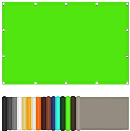 Schattenspender,Sonnensegel 210 x 250 cm Sonnenschutz Sonnenschutz Windschutz Schattenspender mit Seil für Schwimmbäder Gewächshäuser, Zart Grün