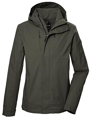 G.I.G.A. DX Herren Funktionsjacke/Outdoorjacke mit abzippbarer Kapuze GS 59 MN JCKT, oliv, M, 42719-000