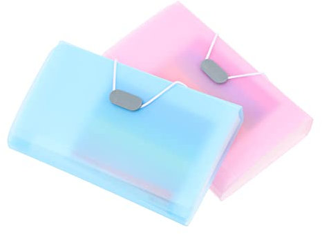 NAMOARLY 2stücke Dokumentenordner Mit Taschen Tragbarer Aktenbox Rechnungsorganizer Für Büro Praktischer Dokumentenordner Für Papierrechnungen Und Visitenkarten