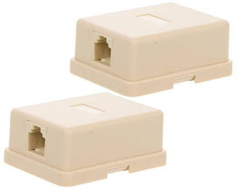 Artibetter 2stücke Anschlussdose für Telefon Splitter mit Adapter Verteiler für Einzellananschluss Geeignet für Home und Office Use