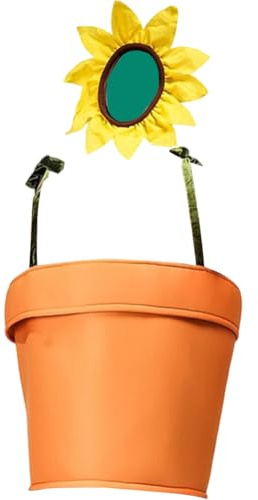 Keuyeo Kreatives Blumentopf-kostüm Für Erwachsene, Lustiges Sonnenblumen-kostüm, Halloween-Cosplay-Outfit Kopfbedeckung, Themenparty Für Männer Und Frauen