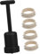 DECHOUS 1 Set G9 Kit De Bague À Douille Lumineuse Avec Outil De Fixation De Lampe À Lampe Adaptateur De Bague En Plastique Pour Le Remplacement De L'adaptateur De Teinte Lampe Facile