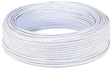 Cable Electrico,Cables Electricos 20m Alambre eléctrico 2 Pin AWG 22 Alambre de cobre estañado Cable de tira de extensión de PVC para lámparas de bulbo(30m)