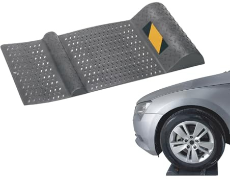 Autostopp Garagenboden - Parkplatzmatte, nicht rutsches Gerät | Automobilpositionierungs-Barrierebad für Kellerschuppen, Parkhilfe mit reflektierenden Streifen, Rutsch-Reifen-Guide-Block für Garagenfa