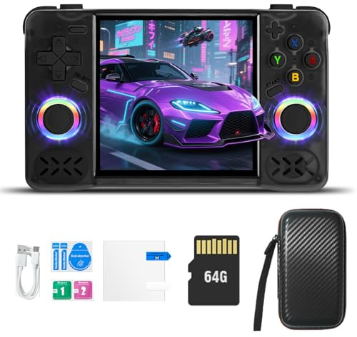 Colourbing XF40H Retro Handheld Game Console - Linux Open Source, 4 Inch IPS Full Lamination Display, 18000+ Retro Games, 4000mAh Battery, WiFi Multiplayer, Compatible with 2.4G Wireless Controllers