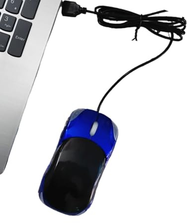 TuToy 3D Optische Auto-Shape USB Kabel Maus (blau)
