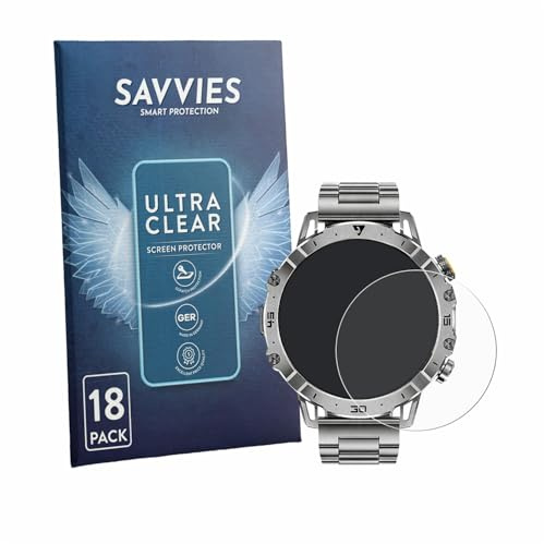 Savvies 18 Stück Schutzfolie für LIGE EF18 1.7 | Transparenter Displayschutz Made in Germany, Ultra-Klar Displayschutz-Folie