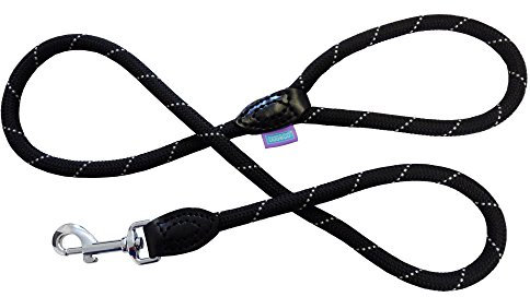 Dog & Co Mountain Rope Trigger Dog Lead, 1.2 x 120 cm, Black