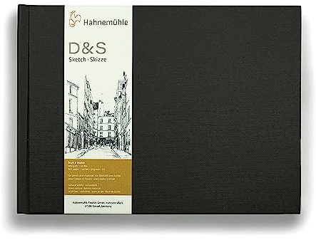 Hahnemühle Skizzenbuch D&S, 9 x 12,5cm Querformat,140g/m², 30 Blatt