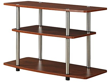 Convenience Concepts Designs2Go Meuble TV 3 étages Cerise