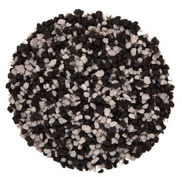 Aquariumpflanzen.net 3x5kg Farbkies schwarz/weiß, Körnung 2-3mm, Aquarienkies, Bodengrund