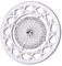 Morella Damen Coin Silber Ornament mit Zirkoniasteinen 33 mm