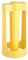 KitchenCraft KCPAPPLE Pineapple Corer and Slicer, Plastic, Yellow, 9 x 20 cm