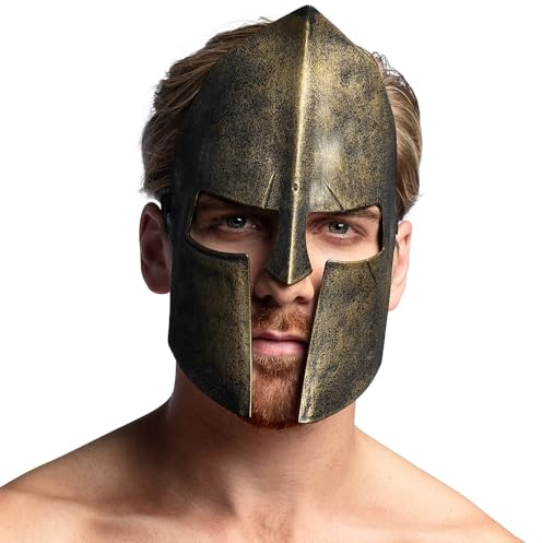 Boland 01421 - Maske Spartaner, Römer, Krieger, Gladiator, Kostüm Zubehör für Karneval und Mottoparty