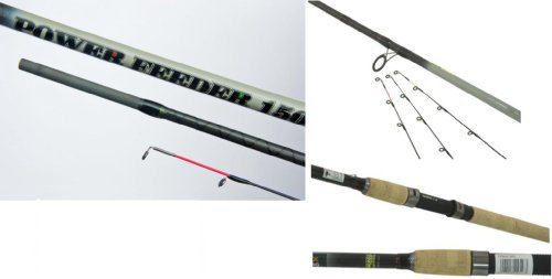 Energo Team Power Feeder 150 360 3,60m mit 3 Spitzen Feederrute Angelrute Rute Steckrute Rod
