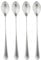 Robert Welch Radford Satin Long Handled Spoon, Set of 4. Suitable for Latte, jam and ice Cream. Made from Stainless Steel. Dishwasher Safe.