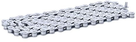 SunRace Kette 1 fach / 1/2 x 1/8 112 Glieder / Antirost Silber Fahrrad
