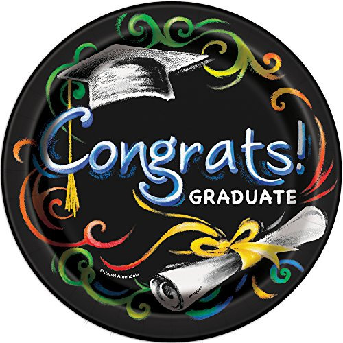Ardoise Graduation Assiettes à Dessert, 8ct