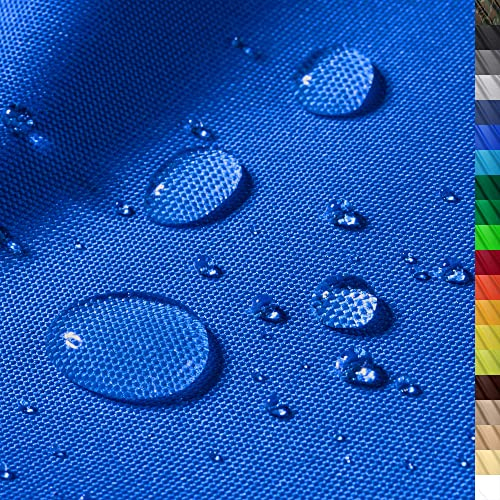 1buy3 – wasserdichter Polyesterstoff “Premium” mit 8.450mm Wassersäule für Zelte, Abdeckplanen, Bezüge, Outdoorbekleidung & Co – Meterware 160cm Breite – reißfest & pflegeleicht (Farbe 15 / Blau)