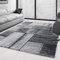 SIMPEX Teppich Wohnzimmer Schlafzimmer Esszimmer Teppich Läufer Flur Küchenteppich Modernes Holz Design Soft & Weich Kurzflor Pflegeleicht Home Farbe:Schwarz, 160 x 230 cm
