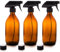 Nutra4Radiance Amber Glass Spray Bottles 500mL - 3 Pack. Durable, Reusable, Multipurpose, BPA-free Set, for Cleaning, Ironing, Bathroom, Kitchen Products, Essential Oils, Plant Watering & Hair Care.