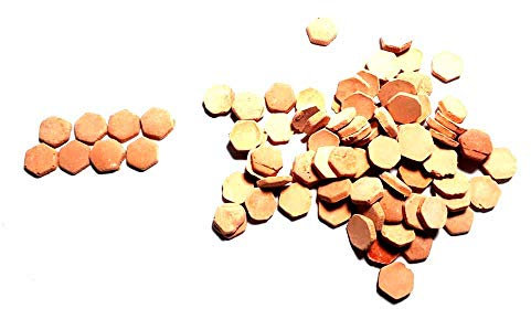 BLUSUPERSHOP Sie erhalten 85 Fliesen Durchmesser 15 mm Terrakotta sechseckig für Pastori Krippe Heilig Grigorio Armus Handwerk Sheperds Crib