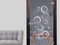 GRAZDesign Glastüren Aufkleber Retro für Türen & Duschkabinen aus Fensterfolie für Bad, Küche, Wohnzimmer in Silbergrau - 104x50cm / Silber