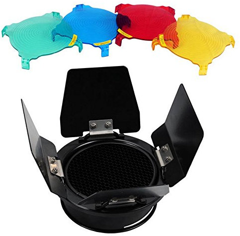 Market&YCY BD-03 nido d 'Ape – Riflettore – Filtri di colore rosso/verde/giallo/blu