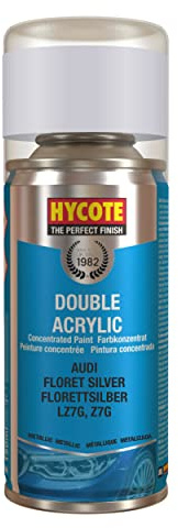 Hycote Double Acrylic Aerosol Car Spray Paint, Audi - Floret Silver, 150 ml