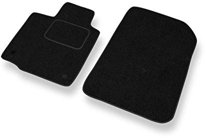 Mossa - Fußmatten Auto kompatibel mit Renault Twingo II (2007-2014) - schwarz Automatten Autoteppiche 2
