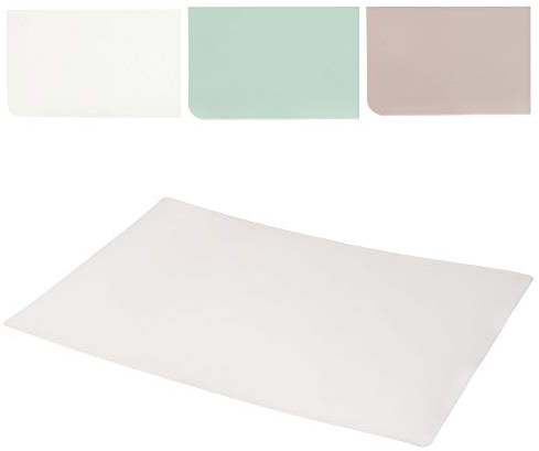 KADAX Backmatte aus Silikon, 60 x 40 cm, antihafte, rutschfeste, Teigmatte, hochwertige Silikonmatte, Backunterlage, Ausrollmatte für Brot, Pizza, Makronen, wiederverwendbar (creme)