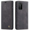 QLTYPRI Hülle für Huawei P40 Pro, Vintage Dünne Handyhülle mit Kartenfach Geldtasche Standfunktion PU Ledertasche TPU Bumper Flip Schutzhülle Kompatibel mit Huawei P40 Pro - Schwarz