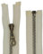 Erlif Metall-Reißverschluss Metall teilbar 5mm (Hellbeige, 70cm)