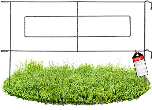 KADAX Gartengitter, Gitter aus Stahlstab, pulverbeschichteter Gartenzaun mit Metallbefestigungen, dekorativer Zaun für Garten, Zaunelemente (Höhe: 60 cm, Stil A)