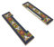 Buchstabenfliesen und Rahmen aus Keramik, spanisches Blumenmuster, 2 Fliesen