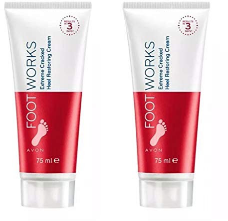 Avon Footworks Healthy Extreme Cracked Heel Restoring Cream, 75 ml (150 ml), 2 Stück