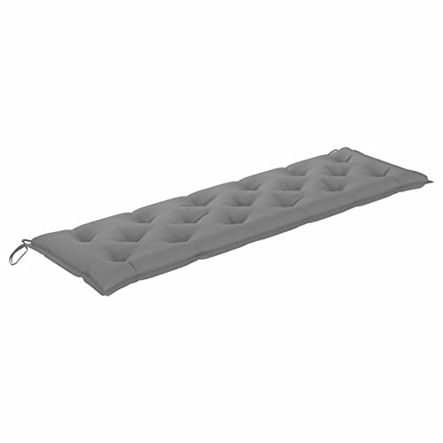 Festnight Bankauflage Bankkissen 7 cm Dick Gartenbank Auflage Sitzkissen Outdoor Polsterauflage Sitzauflage Bankpolster Sitzpolster Gartenstuhl Kissen Polster, Grau 180x50x7 cm Stoff