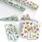10x Geschenkpapier Mix Motiv Eukalyptus und Herzen - 2 x 5 große Bogen je 70 x 100 cm - verpackt als eine Rolle - inkl. Passende Geschenkanhänger - Umweltfreundliche Geschenkverpackung
