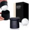 GooD ELEMENT,2er-Set,Ice Ball Maker, Eiswürfel groß, Eiswürfelform kugel,Runde Eiswürfelform, Geschenkideen mit Alkohol, Whiskey Geschenke für männer, eiswürfel eiskaffee, cocktail zubehör (Black)