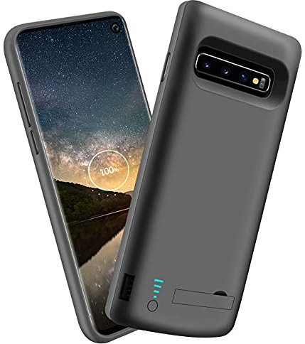 Sitong Battery Case for Samsung Galaxy S10, 6000mAh Rechargeable Extended Battery Charging Charger Case, Add 1.5x Extra Juice (6.1 inch for Galaxy S10) Black