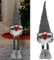 Cepewa Wichtel Wichtelmann UDO Teleskopbeine | H120cm zum Aufstellen grau Metall Polyester | Weihnachtswichtel Zwerg Weihnachtsdeko (1 x Wichtel UDO grau 120cm)
