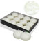Candelo 12er Set Schwimmkerzen ohne Duft - Schwimmteelichter Weiß - Kerze schwimmbare Dekoration - Teelichter - 4 Std Brenndauer - Schwimmlichter