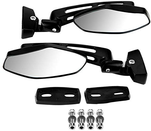 2 Stück Motorrad Rückspiegel Racing Rückspiegel Motorrad Spiegel mit Bruchsicherem Gehärtetem Glas für CBR 600 F3 F4i 900 929 954 1000 RR