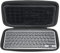 Custodia rigida compatibile con Logitech MX Keys Mini tastiera illuminata avanzata, borsa protettiva da viaggio. (la vendita è solo custodia). - Nero (fodera nera)
