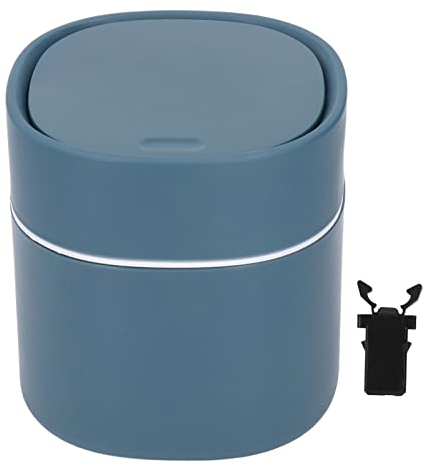 Cyllde Mini-Schreibtisch-Mülleimer, Aufbewahrung, Reinigungsbehälter mit Deckel für Couchtisch, Kommode, Schreibtischplatte(blau)