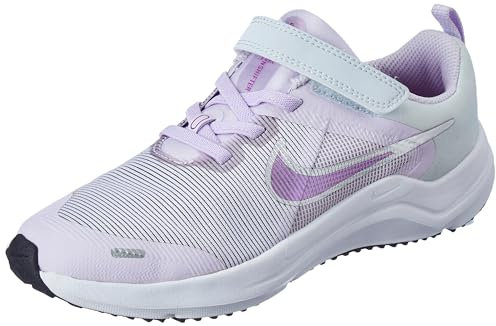 Nike Downshifter 12 NN (PSV), Scarpe da Corsa Bambini e Ragazzi, Viola Lucidato Argento Metallizzato, 2 UK