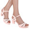 MJGkhiy Sandali Donna Eleganti Sandali Donna Con Tacco Basso Sandali Cerimonia Donna Rosa Cipria Sandali Estivi Donna Lacci Sandali Donna Eleganti Bassi Punta Aperta Spiaggia Sandali
