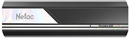 Netac ZX10 500GB Mobiles Solid-State-Laufwerk, extern, portabel (Externe Festplatte mit SSD Technologie 1,8 Zoll, 1050 MB/s Lesen, stoßfest) grau