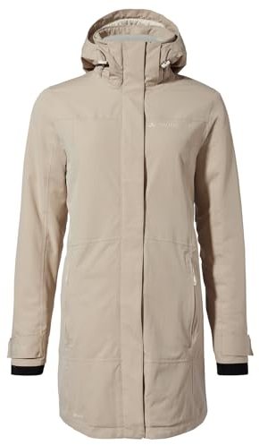 VAUDE Skomer II Wool Parka für Damen – Winterjacke mit Wollwattierung, wasserdichte Steppjacke mit abnehmbarer Kapuze – ideal zum Wandern